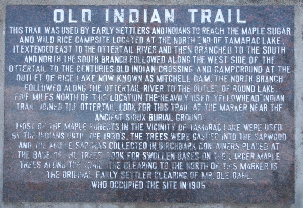Old Indian Tour Historic Marker